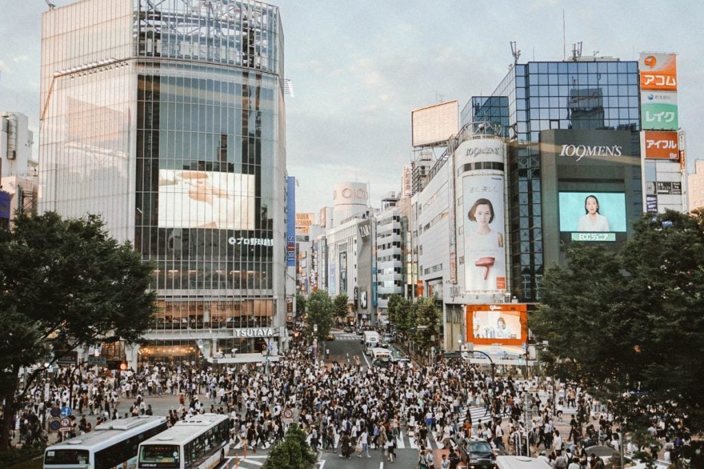 Shibuya crossing in Tokyo
