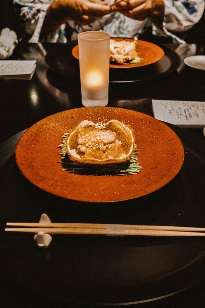dinner at Beniya Mukayu
