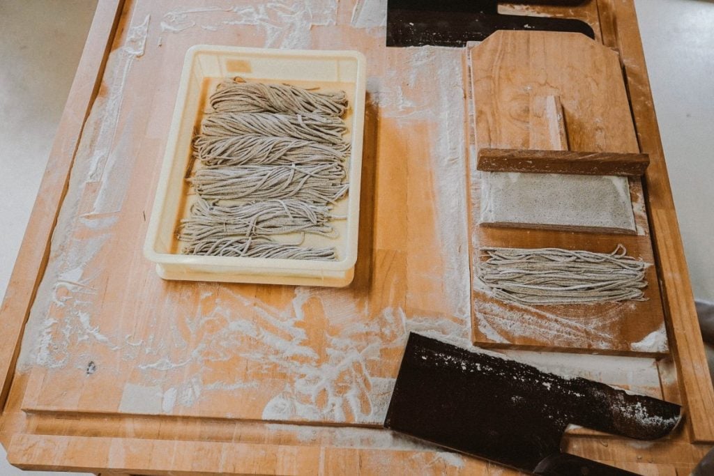 Soba class at Beniya Mukayu