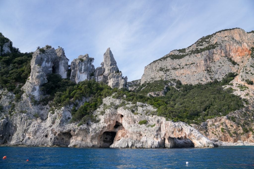 Turquoise water and limestone cliffs at Cala Goloritzè