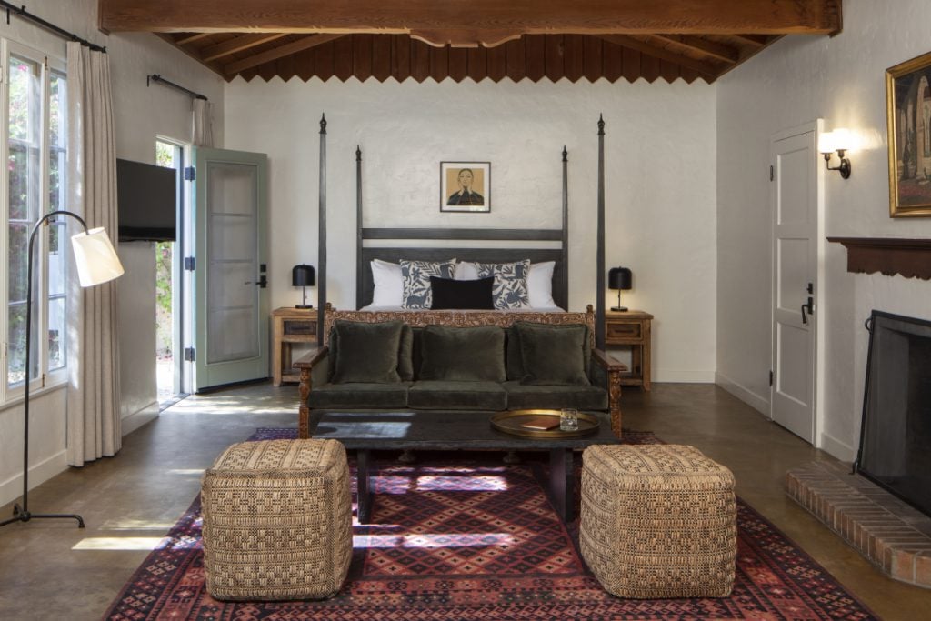 Guest room at Casa Cody with Spanish Colonial details