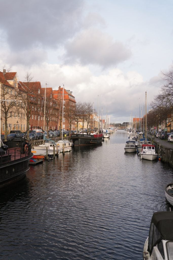 Houseboats lining a Christianshavn canal