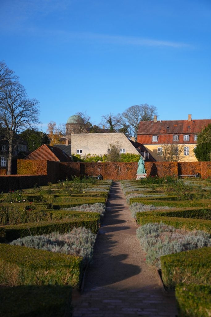 Garden path through the herb beds at King's Garden