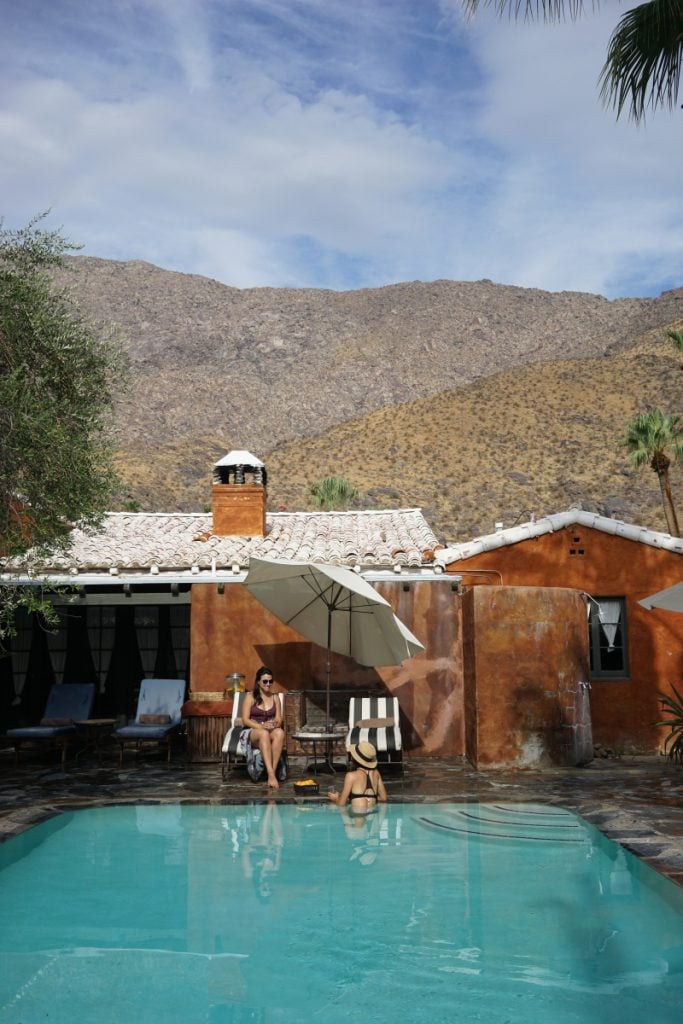 Poolside at Korakia Pensione in Palm Springs