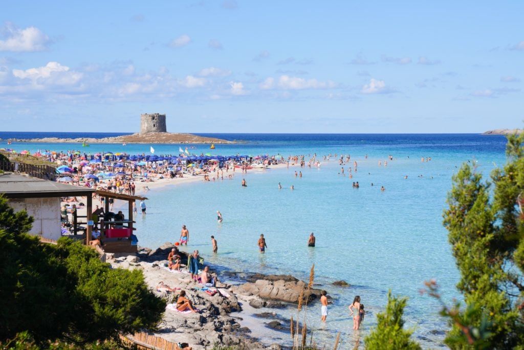 La Pelosa beach in Stintino, Sardinia
