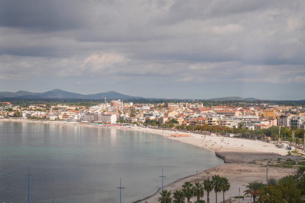 Spiaggia del Lido and Spiaggia di San Giovanni, the main beach of Alghero, Sardinia