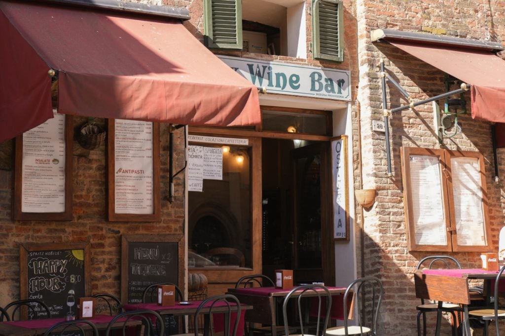 Sax Wine Bar, Montepulciano
