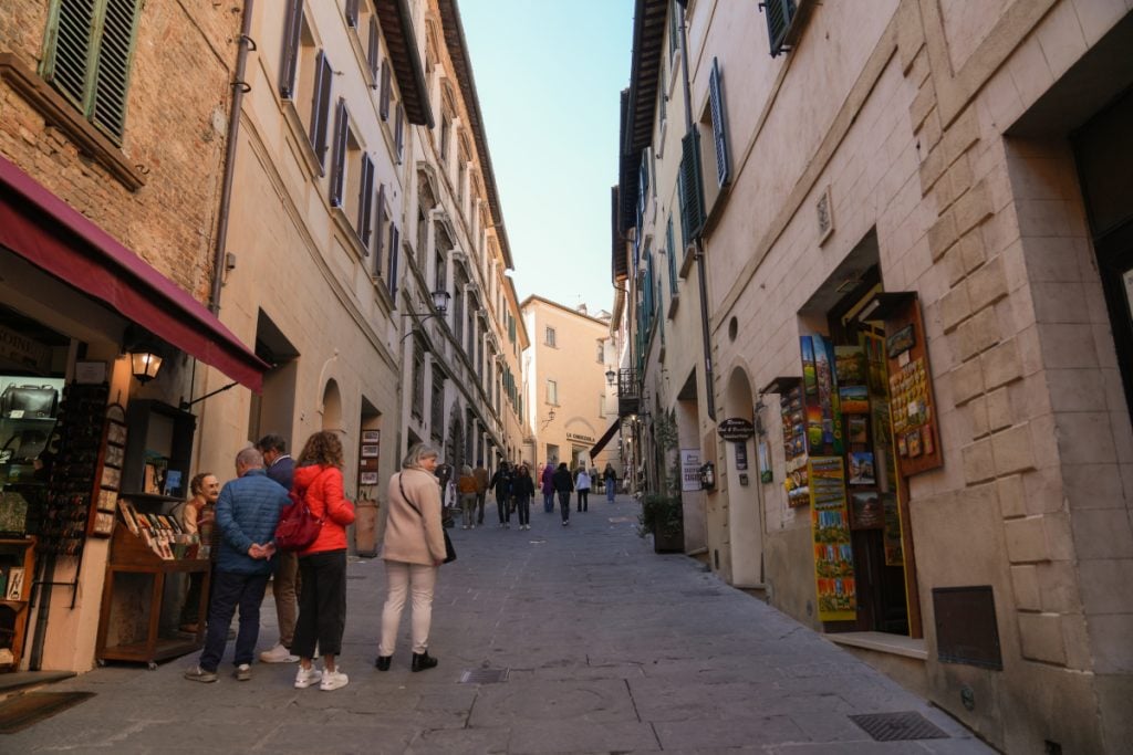 Main street of Montepulciano, Tuscany