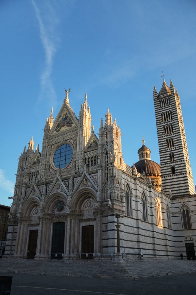 Siena Cathedral and its striped bell tower