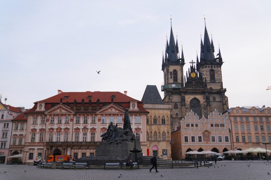 Church of Our Lady before Týn across Old Town Square