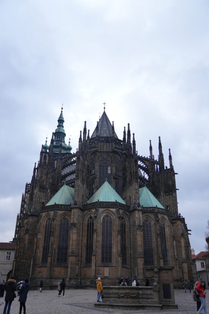 Apse and flying buttresses of St. Vitus Cathedral