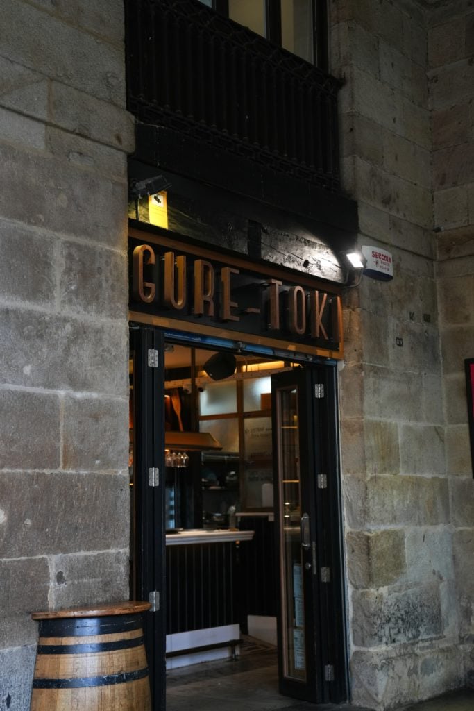Entrance to Gure Toki pintxo bar