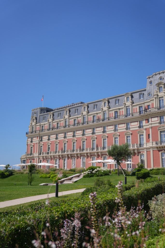 Hôtel du Palais overlooking manicured gardens