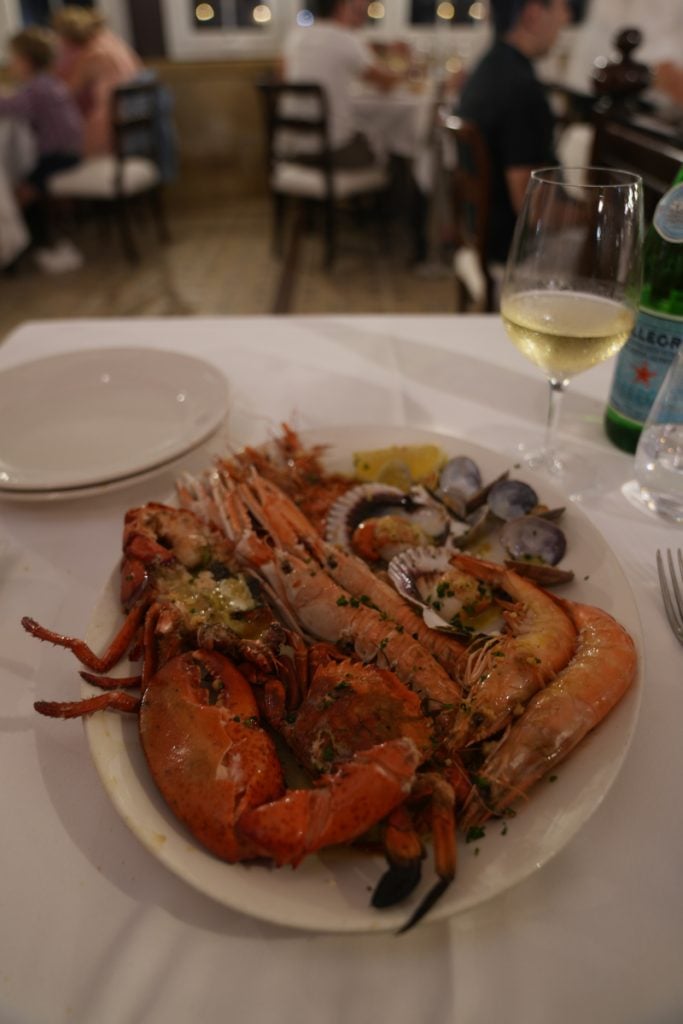 Lobster and shellfish platter at Casa Camara