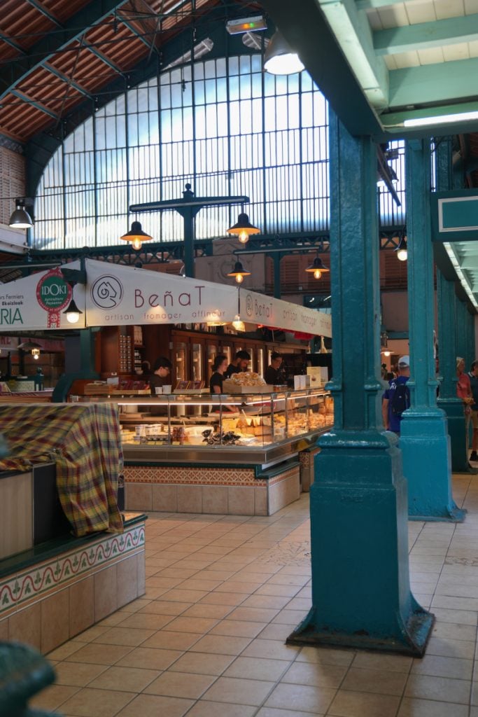 Les Halles interior in Saint-Jean-de-Luz.