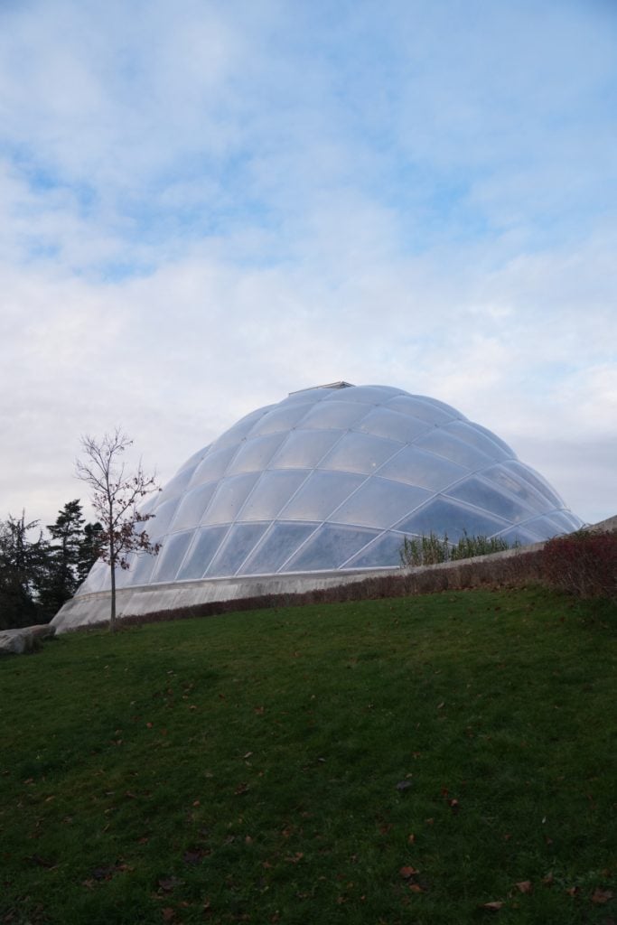 Domed greenhouse at Aarhus Botanical Gardens