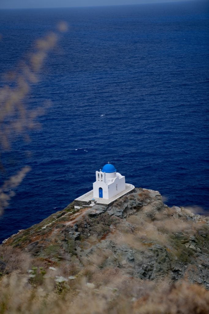 Church of the Seven Martyrs on a rocky promontory