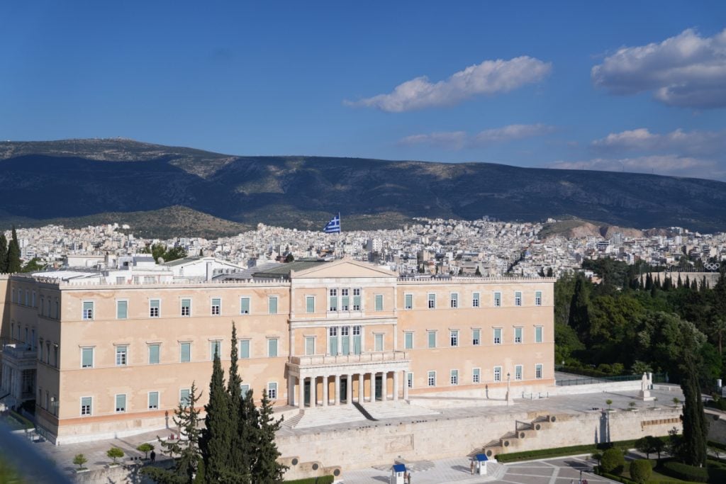 Greek Parliament overlooking Syntagma Square