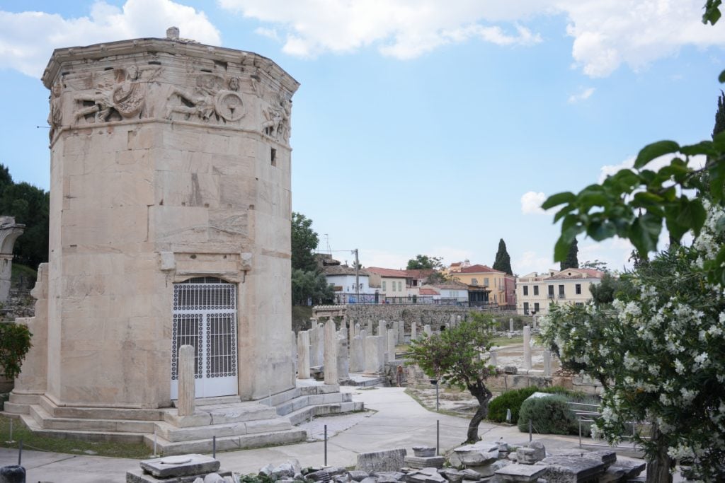 Tower of the Winds beside ruins of the Roman Agora